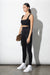 Fonda Black Modal Ultrasoft Fleece High Waisted Leggings | Parva Studios