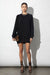 Bridget Black Modal Ultrasoft Fleece Sweatshirt Dress | Parva Studios