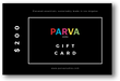Parva Studios $200 Gift Card